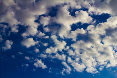 Low angle view of cloudy sky