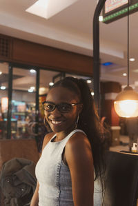 Portrait of a smiling young woman