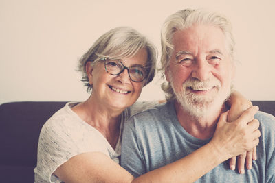 Portrait of a smiling young couple