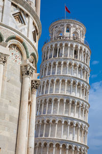 Low angle view of historical building against sky