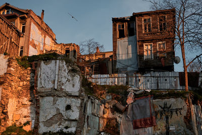 Low angle view of old building