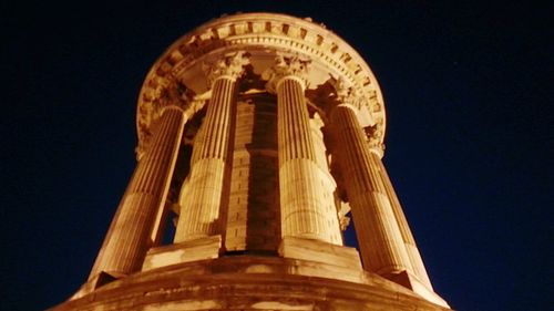 Low angle view of brandenburg gate