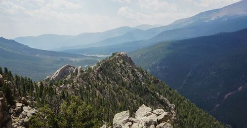 Scenic view of mountains