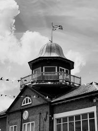 Low angle view of building against sky