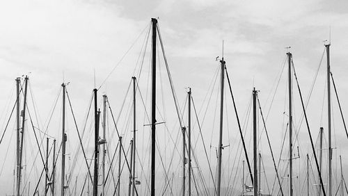 Sailboats against sky