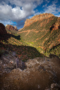 Scenic view of mountain against sky