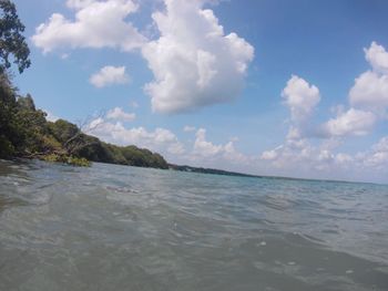 Scenic view of sea against sky