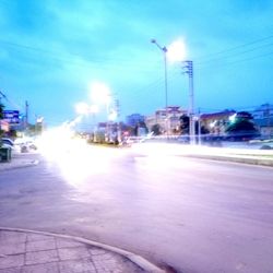 City street at night