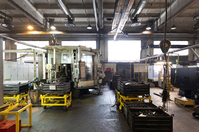 Interior of car manufacturing factory