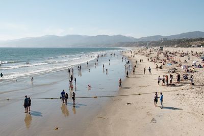 Group of people on beach