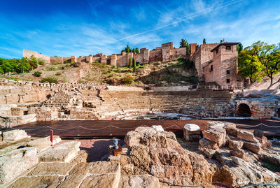 Old ruins against sky