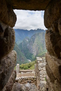 View of rock formations