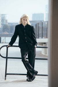 Portrait of a woman wearing mask