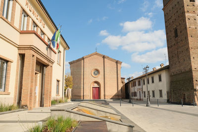 The old town of mozzanica in the province of bergamo, lombardy, italy.