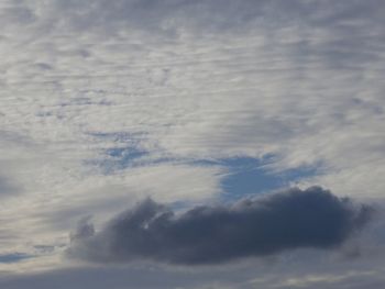Low angle view of clouds in sky
