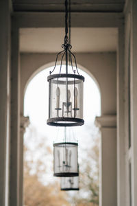 Lighting decoration hanging at door