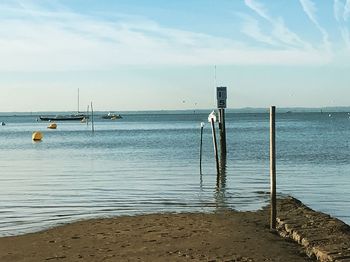Scenic view of sea against sky