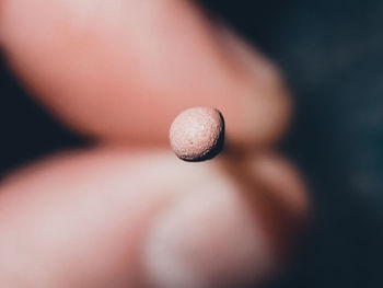 Close-up of woman holding ball