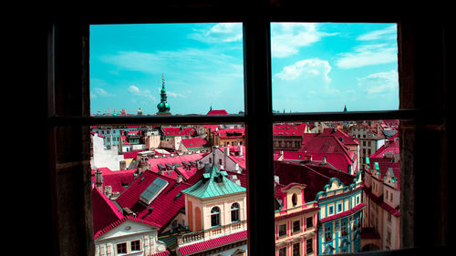 Prague window view 