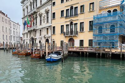 Boats in canal