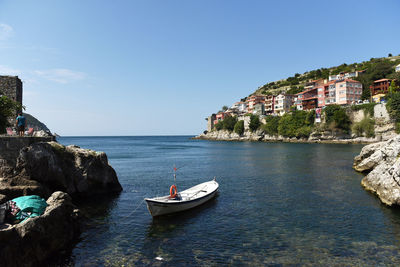 A scenery from amasra, a coastal town on the black sea coast of turkey
