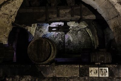 Interior of old abandoned building