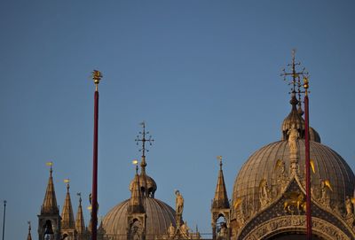 Low angle view of cathedral against clear sky