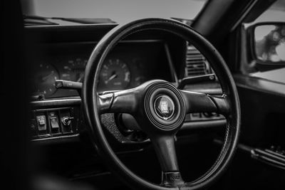 Close-up of vintage car