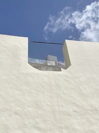 Low angle view of beach against sky