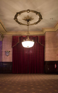 Illuminated lighting equipment in room