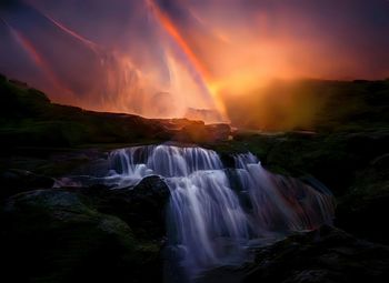 Rainbow waterfall 