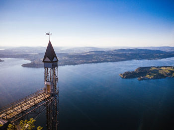 Scenic view of lake against sky, hammetschwandlift vierwaldstättersee