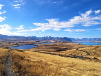 Scenic view of landscape against sky