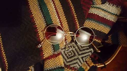 High angle view of sunglasses