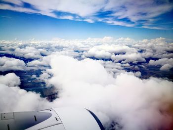 Aerial view of cloudscape