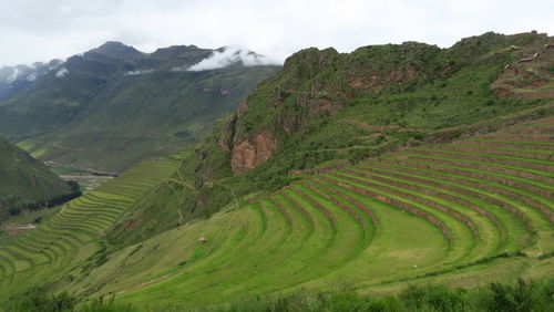 Scenic view of urubamba valley