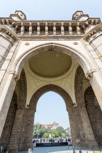 Low angle view of historical building