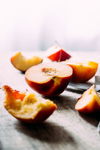 Close-up of fruits on table