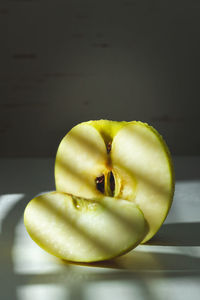 Close-up of apple on table