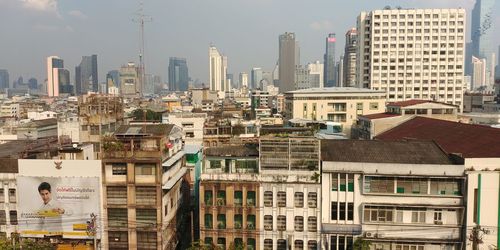 Cityscape against sky