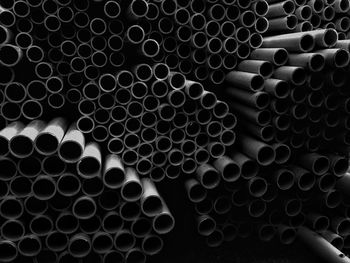 Full frame shot of pipes in factory
