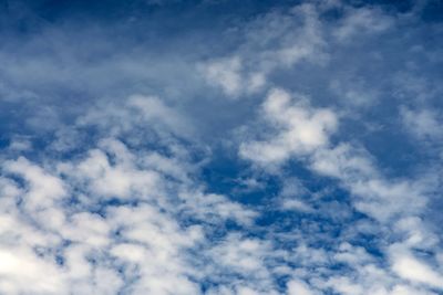 Low angle view of clouds in sky