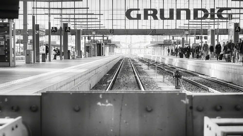 Railroad station platform