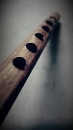 Close up view of piano keys