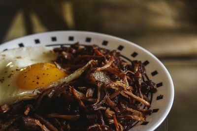 Close-up of food in plate