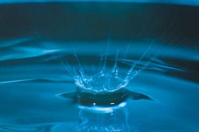 Close-up of water against black background