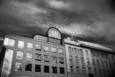 Low angle view of building against sky