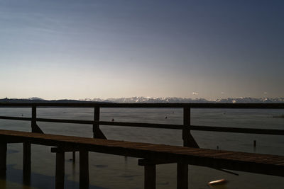 Scenic view of bridge against sky