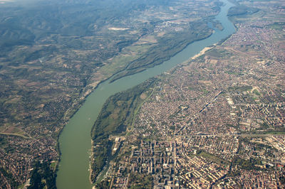 Aerial view of landscape