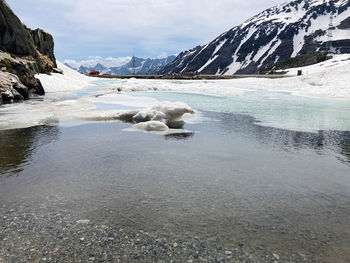 Nufenen pass in spring